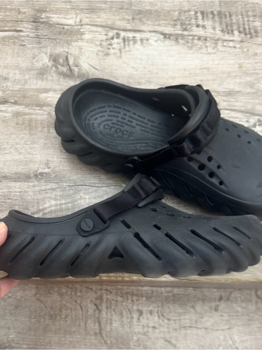 Black Crocs